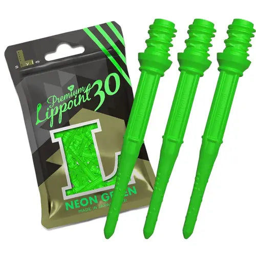 L- Style Short Premium Lippoint - Neon Green - 30pcs/Bag